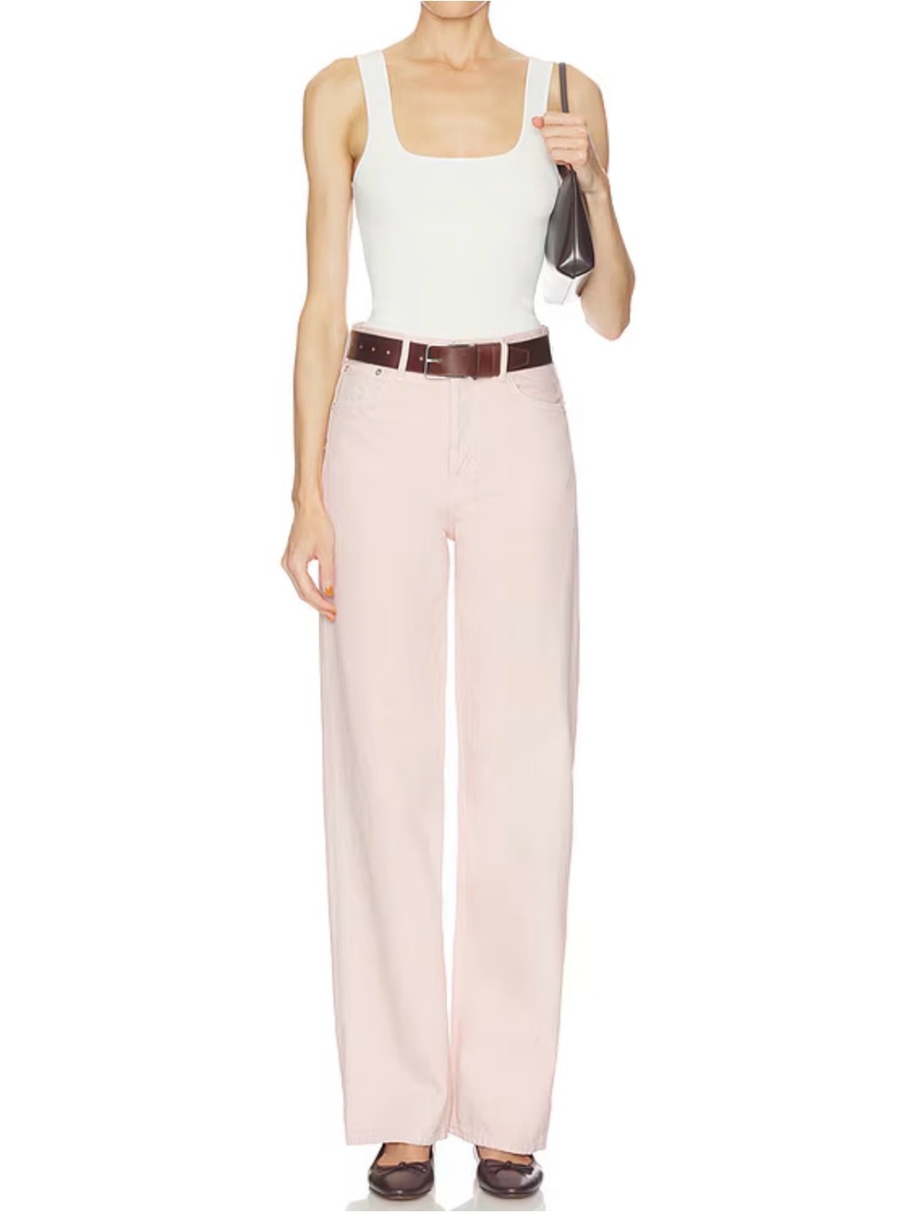Ren High Rise Wide Leg Jeans in Foundation
AGOLDE
